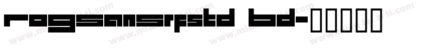 RoGSanSrfstd Bd字体转换